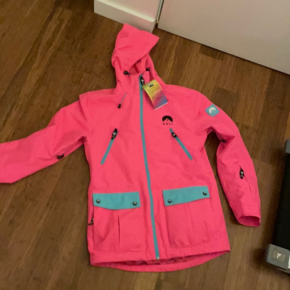 OOSC Electric Pink Ski Jacket - Unisex - Small